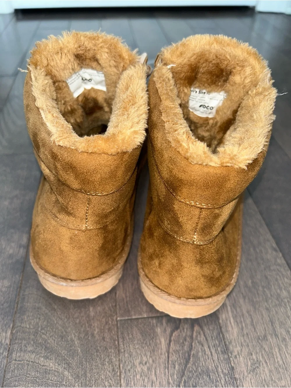 FOCO Philadelphia Phillies Men's Brown Faux Fur Lined Lace-Up Ankle Boots US 10